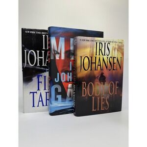 IRIS JOHANSEN Book Lot 3 First Edition HB Final Target Mind Games Body of‎ Lies